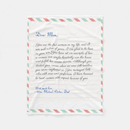 Cobertor De Velo Mensagem de carta de amor manuscrita do notebook m