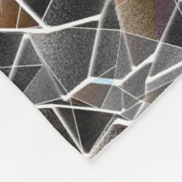 Cobertor De Velo Mensagem de salmão cru e mosaico irregular de cinz