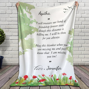 Cobertor De Velo Mensagem para BestFrion em Aberto   BlushFloral 