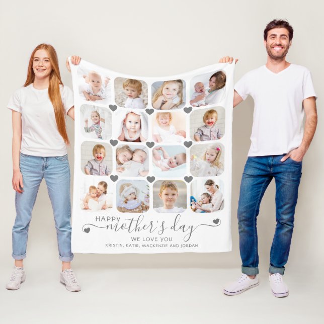 Cobertor De Velo Mensagem Personalizada de Foto do feliz dia de as  (In Situ)