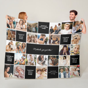 Cobertor De Velo Mensagens Personalizadas de Conforto e Inspiração 