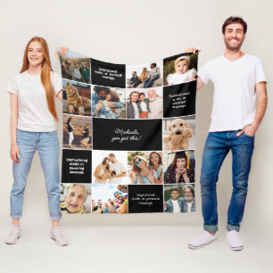 Cobertor De Velo Mensagens personalizadas de conforto Inspiracional