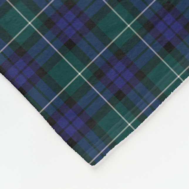 Cobertor De Velo Menteith Scotland District Tartan Fleece Blanket (Quina)