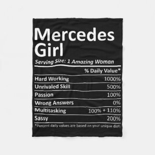 Cobertor De Velo Mercedes Girl Tx Texas Funny City Home Roots Usa G
