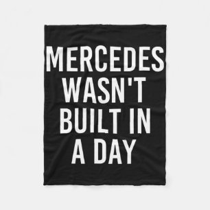 Cobertor De Velo Mercedes não foi construído em um dia, nome de ani
