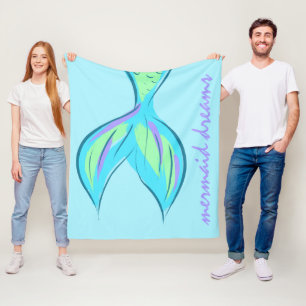 Cobertor De Velo Mermaid Dreams Fleece Blanket
