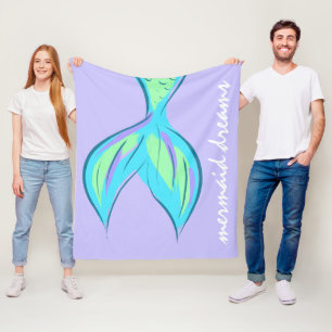 Cobertor De Velo Mermaid Dreams Fleece Blanket