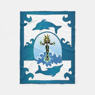 Cobertor De Velo Mermaid Goddese Flannel Blanket