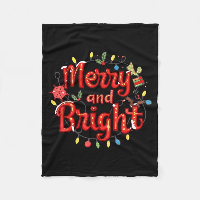 Cobertor De Velo Merry And Bright Moody And Uptight Christmas Coupl (Frente)