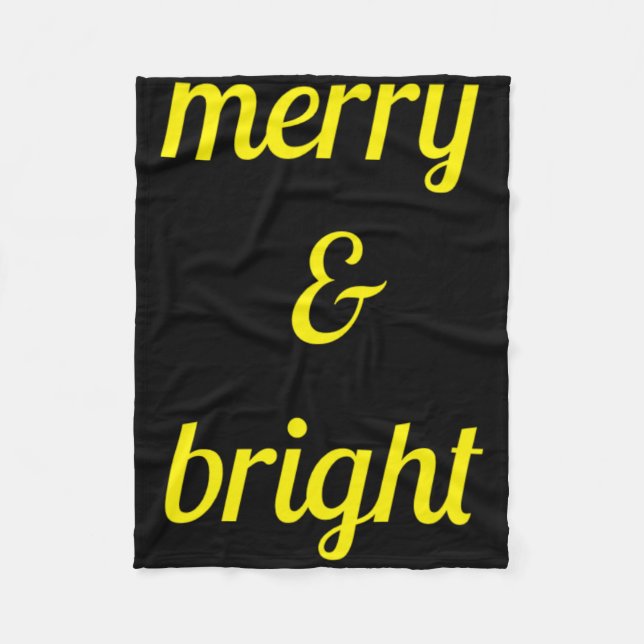 Cobertor De Velo Merry Bright Navy Blue Yellow Gift T Shirt  (Frente)