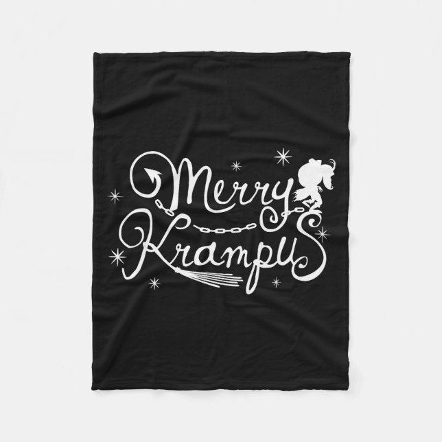 Cobertor De Velo Merry Krampus German Folklore Christmas For Krampu (Frente)
