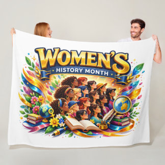 Cobertor De Velo Mês da História das Mulheres – Feminino Poderoso e