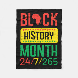 Cobertor De Velo Mês da História Negra 24 7 265 Orgulho Africano Ho