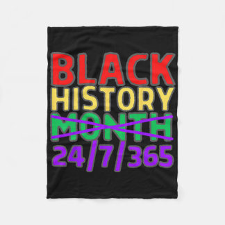 Cobertor De Velo Mês da História Negra 24 7 365 O Ano Todo Pan Afr