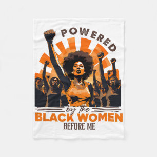 Cobertor De Velo Mês da História Negra com o Poder das Mulheres Neg