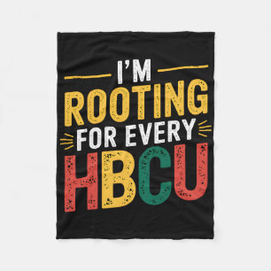 Cobertor De Velo Mês da História Negra da Hbcu Estou Torcendo Por C