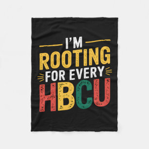 Cobertor De Velo Mês da História Negra da Hbcu Estou Torcendo por C