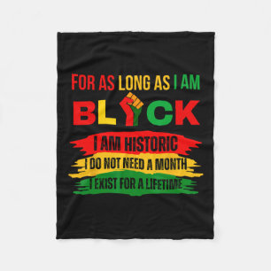 Cobertor De Velo Mês Da História Negra Enquanto Eu Sou Primo Negro