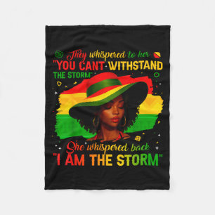 Cobertor De Velo Mês da História Negra Eu Sou A Tempestade Afro Afr