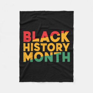Cobertor De Velo Mês da História Negra Orgulho Afro-Americano Homen