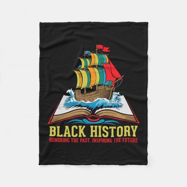 Cobertor De Velo Mês da História Negra Orgulhosa Cultura Afro-Ameri (Frente)