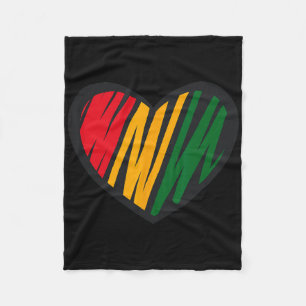 Cobertor De Velo Mês da História Negra Vermelho, Dourado E Verde Co