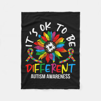 Cobertor De Velo Mês De Consciência Do Autismo De Girassol Para Aut