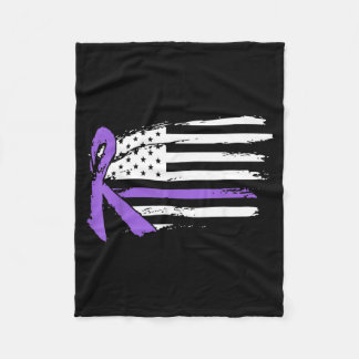 Cobertor De Velo Mês de Conscientização do Lúpus Bandeira Americana