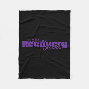 Cobertor De Velo Mês de recuperação - Logotipo roxo