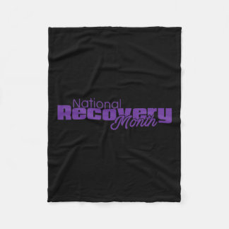Cobertor De Velo Mês de recuperação - Logotipo roxo