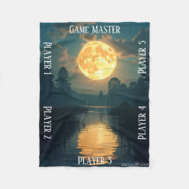 Cobertor De Velo Mesa de TTRPG Swamp Moonlight para jogos de tabule