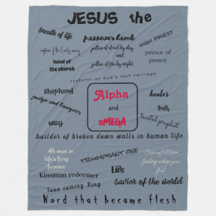 Cobertor De Velo Messias Series Fleece Blanket
