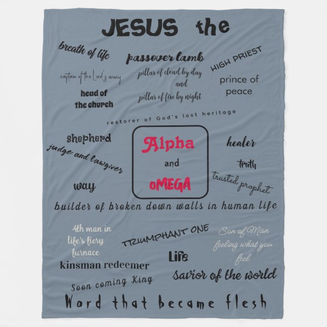 Cobertor De Velo Messias Series Fleece Blanket (Frente)