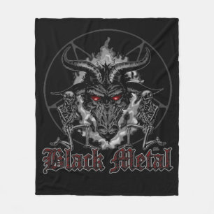 Cobertor De Velo Metal do preto do Pentagram de Baphomet