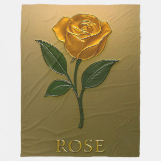 Cobertor De Velo Metallisch Goldene Rosen-Eleganz