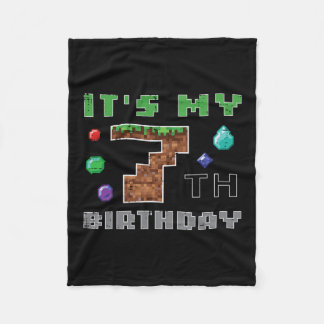 Cobertor De Velo Meu 7º Aniversário Pixel 7 Vídeo de Jogos para Men