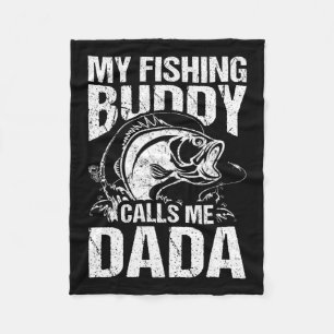 Cobertor De Velo Meu amigo de pesca me chama Dada Dia de os pais Fi