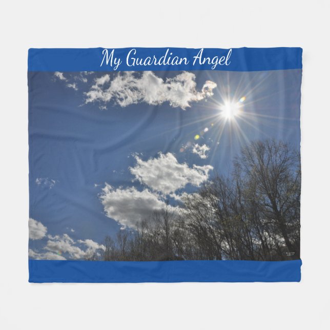 Cobertor De Velo Meu Anjo Guardião - Fleece Blanket (Frente (Horizontal))