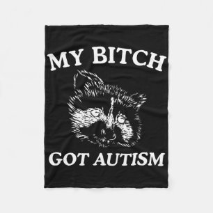 Cobertor De Velo Meu Autismo Racoon Memória Trash Mulheres de Panda