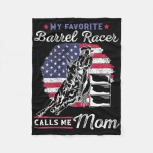 Cobertor De Velo Meu Barrel Racer Favorito Me Chama Mãe Eu Cavalo