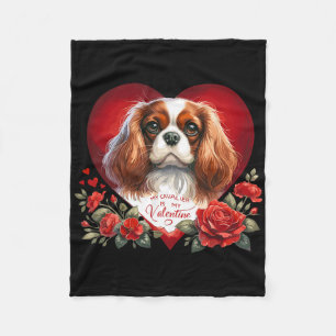 Cobertor De Velo Meu Cavalier É Meu Cachorro Do Dia Dos Namorados M