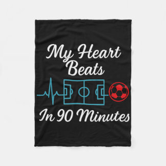 Cobertor De Velo Meu Coração Bate Em 90 Minutos Camiseta De Fã De F