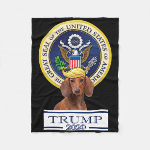 Cobertor De Velo Meu Dachshund Para Trump