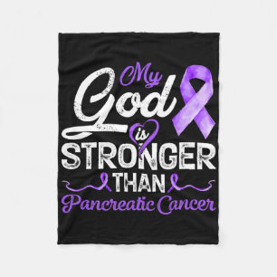 Cobertor De Velo Meu Deus É Mais Forte Que O Cancer Pancreático Da