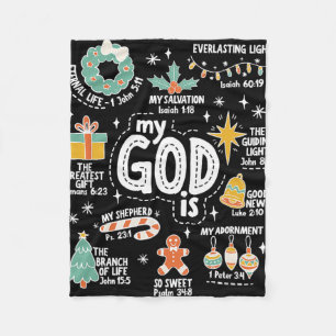 Cobertor De Velo Meu Deus É O Natal Jesus É A Razão Fé Chri