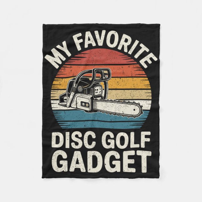 Cobertor De Velo Meu Dispositivo de Golfe de Disco Favorito Engraça (Frente)