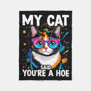 Cobertor De Velo Meu Gato Disse Que Você É Um Amante Engraçado Desi