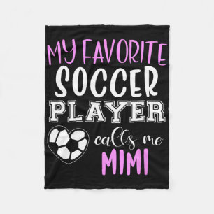 Cobertor De Velo Meu jogador de futebol favorito me chama Mimi