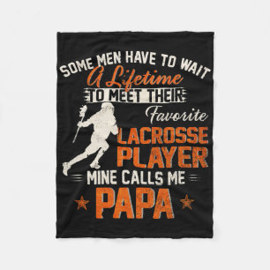 Cobertor De Velo Meu Jogador De Lacrosse Favorito Me Chama De Papá