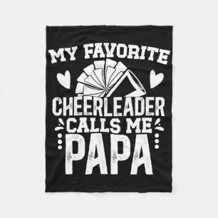 Cobertor De Velo Meu líder de torcida favorito Papai Cheer Papai Vo